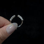 White Topaz Statement Ring Enhancer | 925 sterling silver