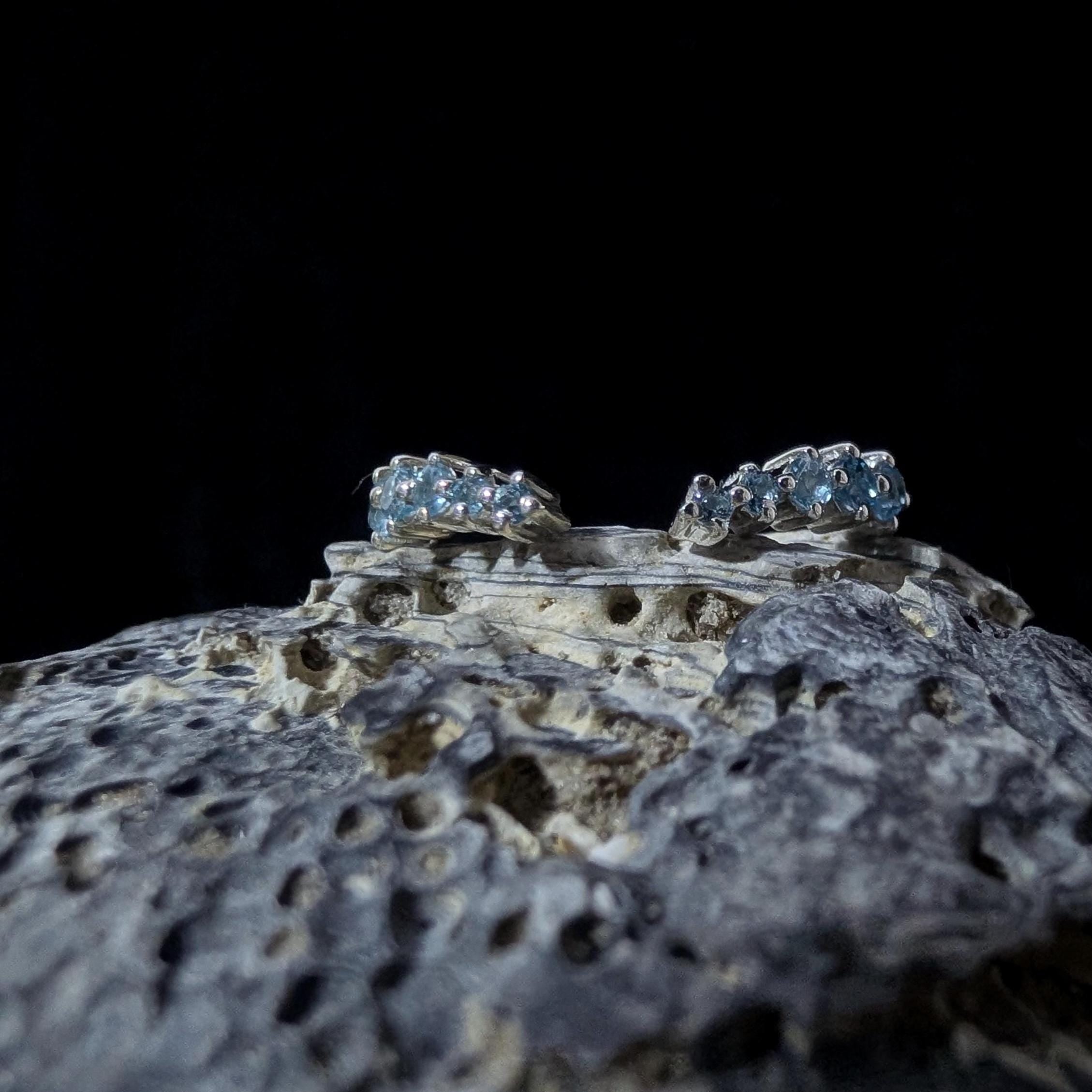 Blue Topaz Enhancer Ring | 925 sterling silver