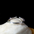 Amethyst stacking ring | 925 Sterling Silver