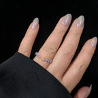 Amethyst stacking ring | 925 Sterling Silver