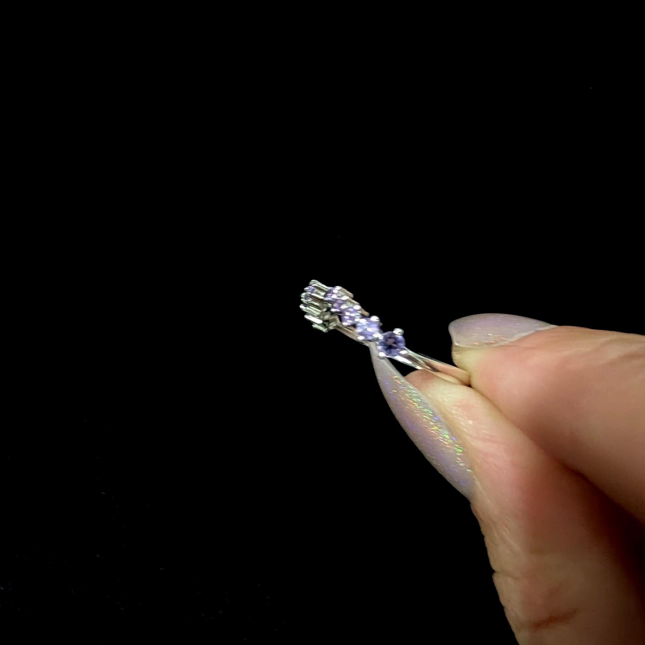 Amethyst stacking ring | 925 Sterling Silver