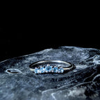 Blue topaz minimalist everyday ring | 925 Sterling Silver