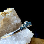 Blue topaz minimalist everyday ring | 925 Sterling Silver