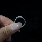 White topaz minimalist everyday ring | 925 Sterling Silver