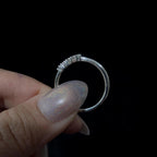 White topaz minimalist everyday ring | 925 Sterling Silver