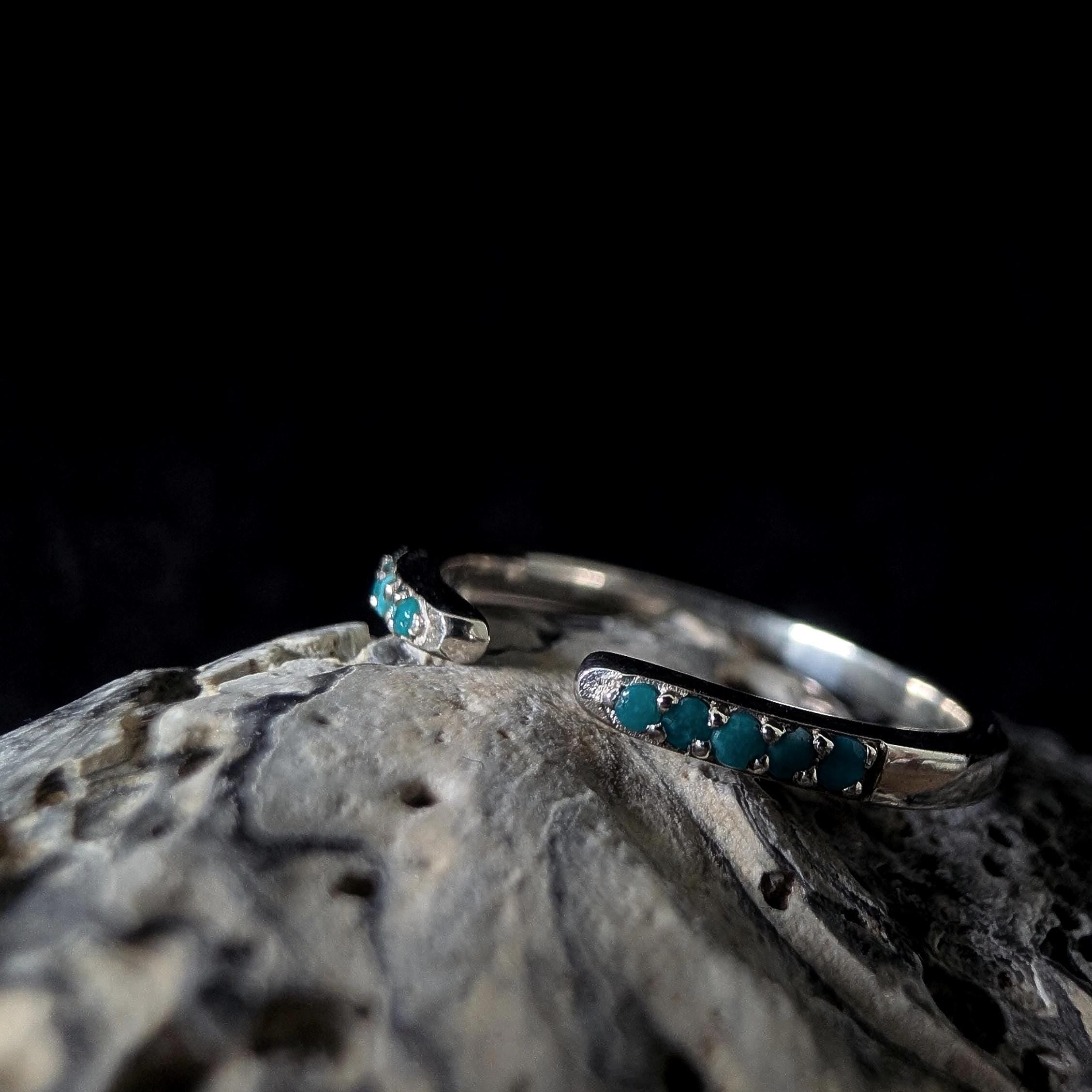 Turquoise minimalist ring | 925 Sterling Silver