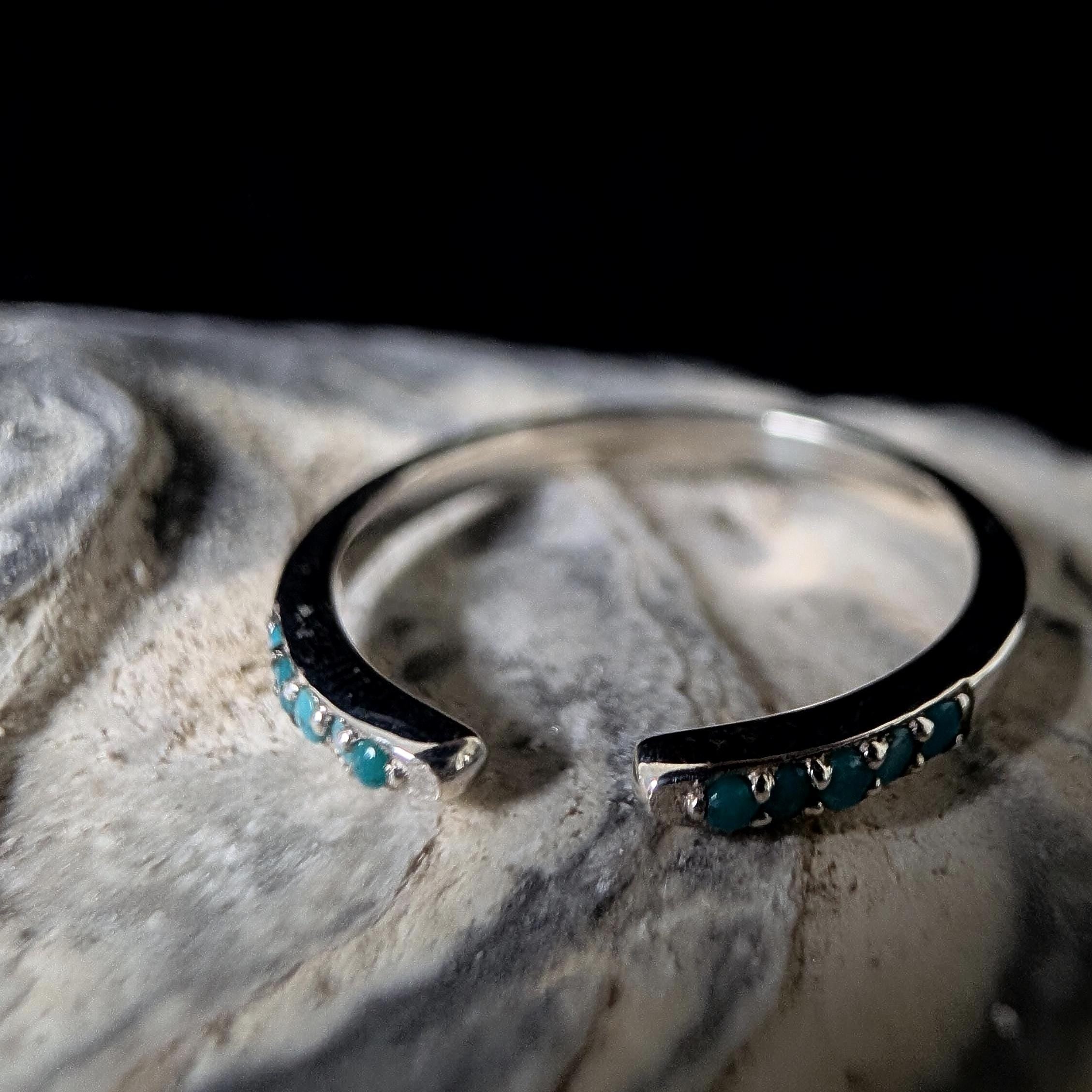Turquoise minimalist ring | 925 Sterling Silver