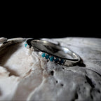 Turquoise minimalist ring | 925 Sterling Silver