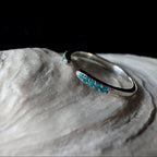 Turquoise minimalist ring | 925 Sterling Silver
