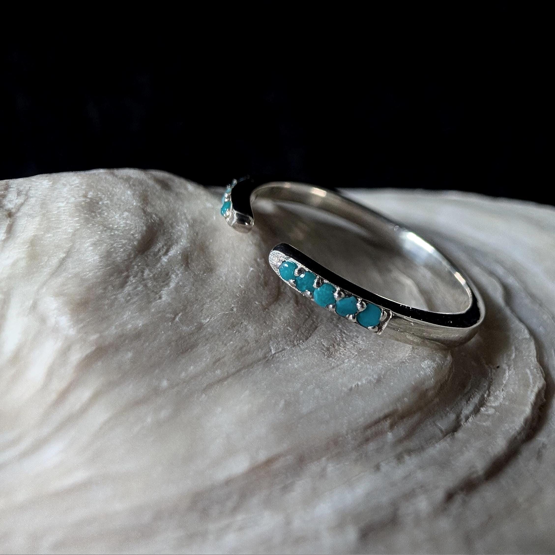 Turquoise minimalist ring | 925 Sterling Silver