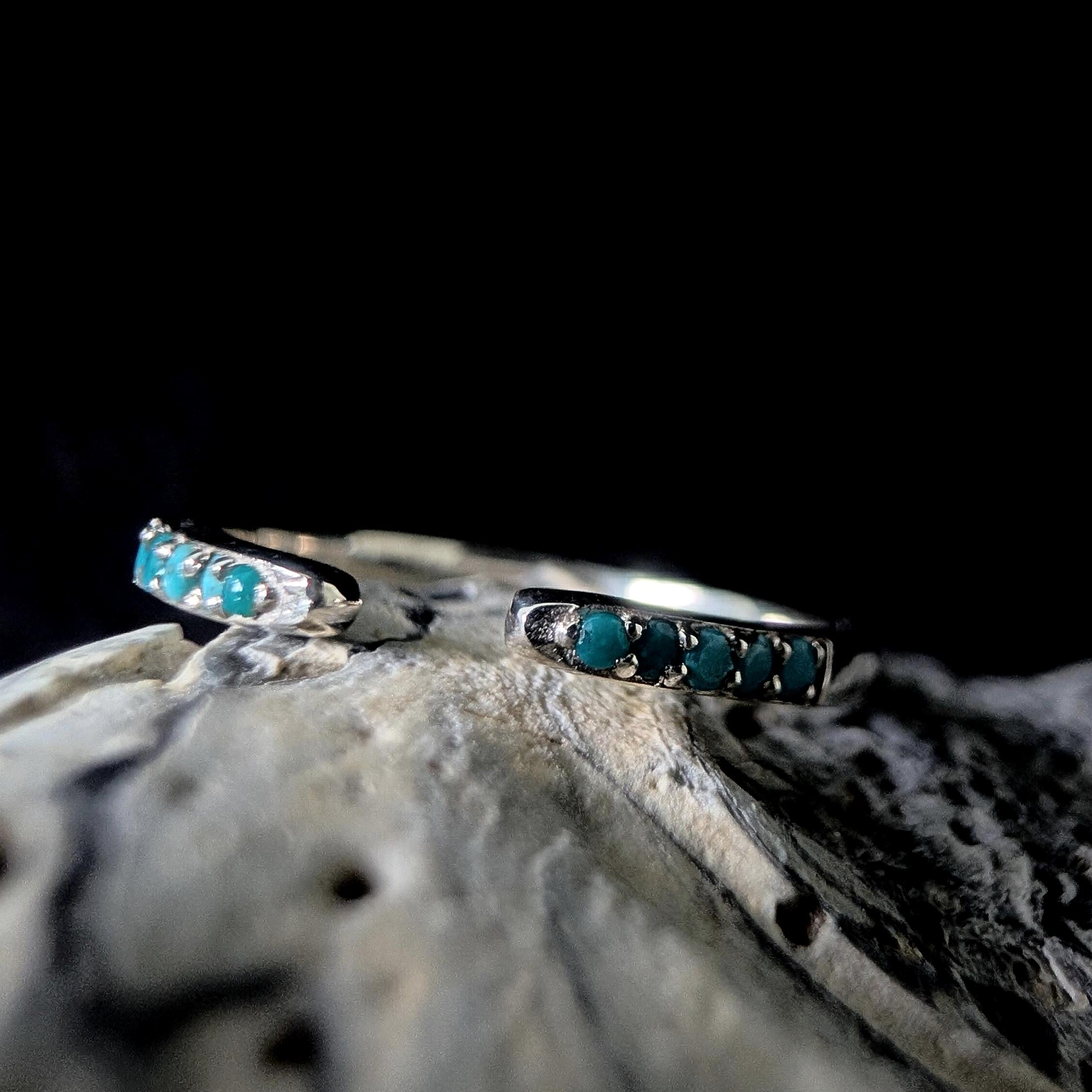 Turquoise minimalist ring | 925 Sterling Silver