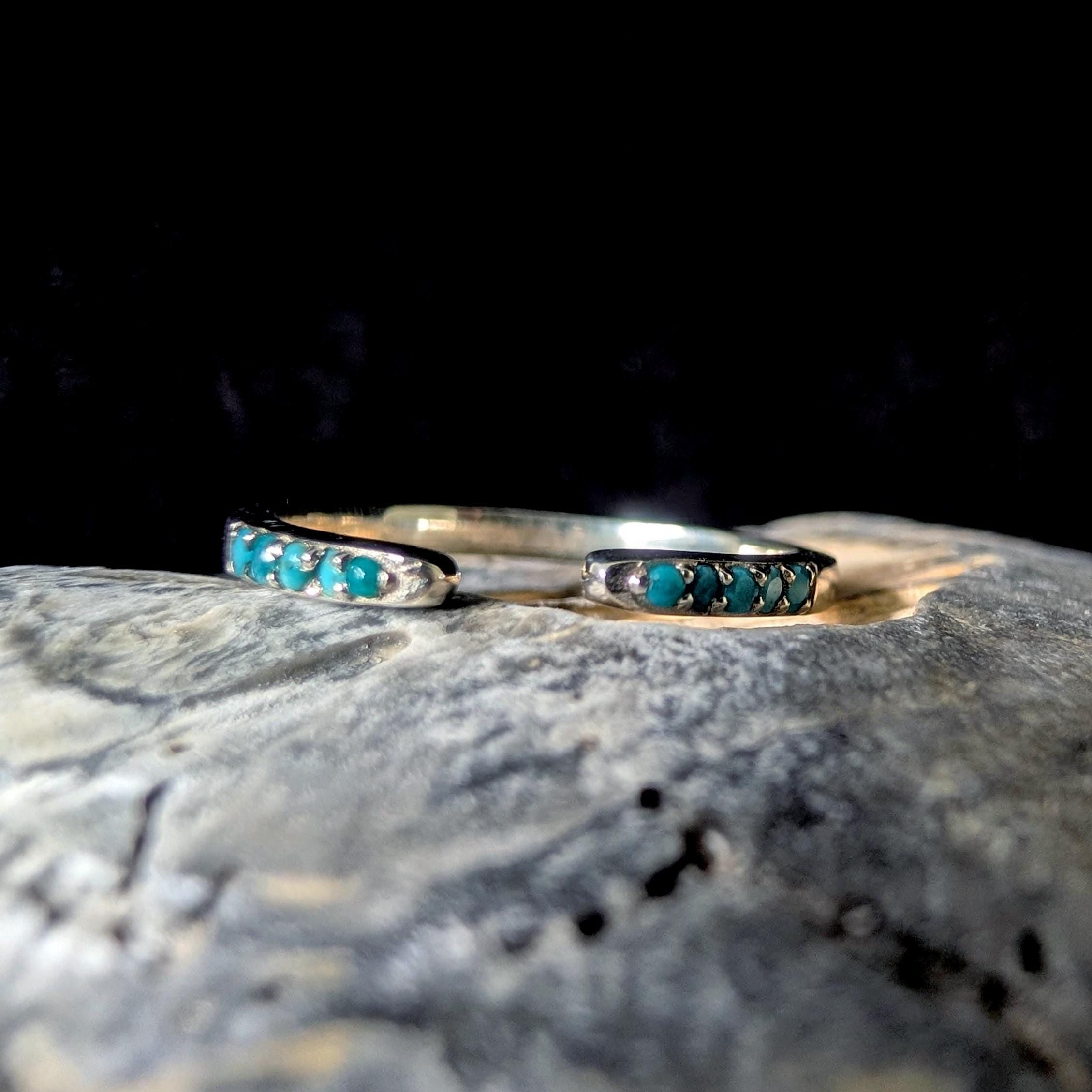 Turquoise minimalist ring | 925 Sterling Silver