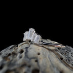 Rainbow moonstone stacking enhancer ring | 925 Sterling Silver