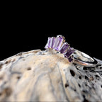 Amethyst stacking enhancer ring | 925 Sterling Silver