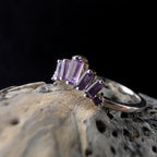 Amethyst stacking enhancer ring | 925 Sterling Silver
