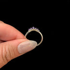 Amethyst stacking enhancer ring | 925 Sterling Silver