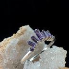 Amethyst stacking enhancer ring | 925 Sterling Silver