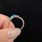 Blue Topaz stacking enhancer ring | 925 Sterling Silver