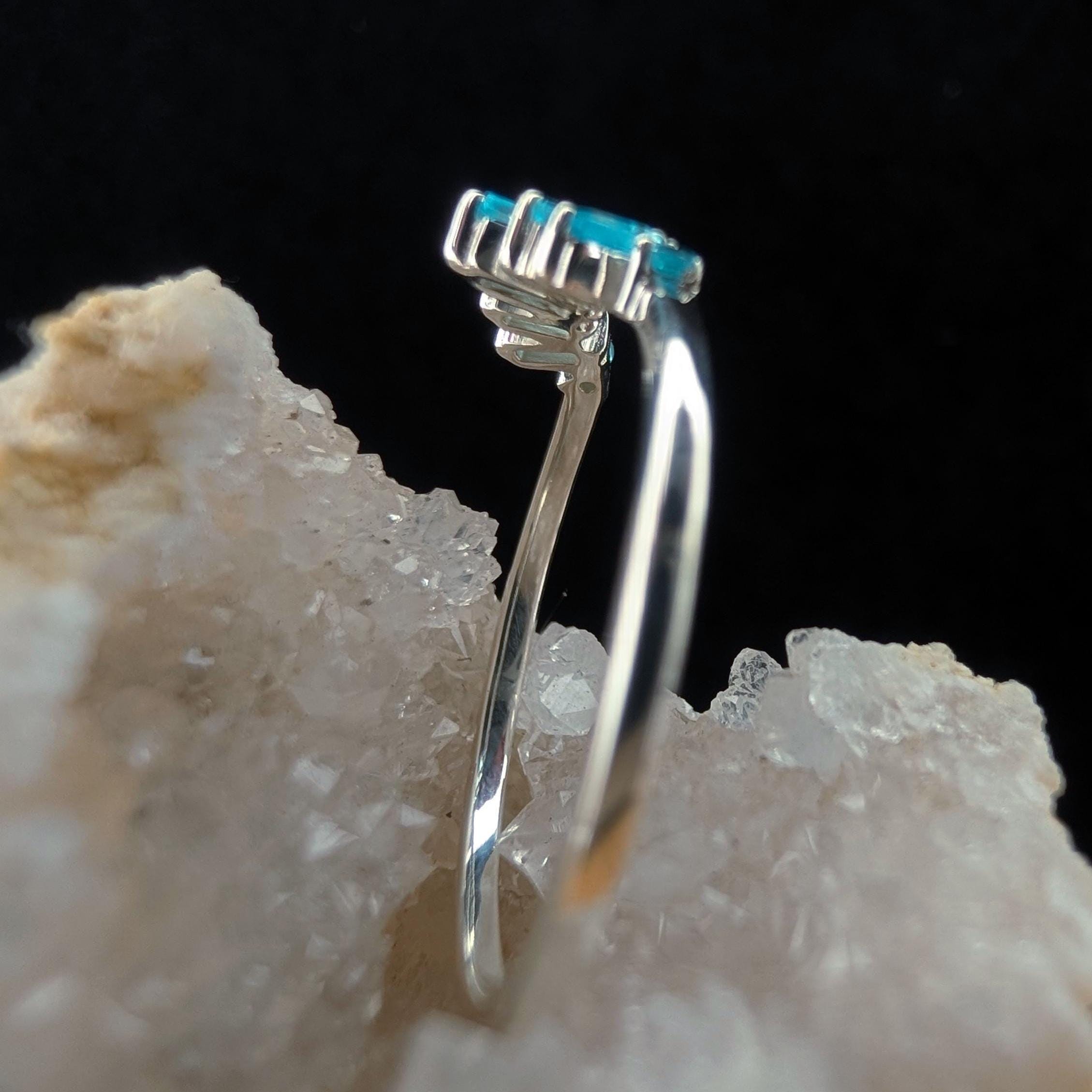 Blue Topaz stacking enhancer ring | 925 Sterling Silver