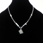 Aphrodite necklace with sea glass and shells