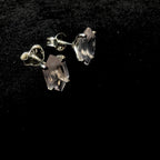 Rose quartz stud earrings | 925 sterling silver