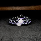 Rose quartz and hematite double row bracelet