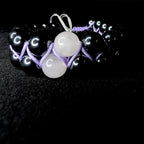 Rose quartz and hematite double row bracelet