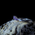 Amethyst stacking ring | 925 sterling silver