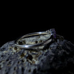 Amethyst stacking ring | 925 sterling silver