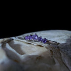 Amethyst stacking ring | 925 sterling silver
