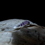Amethyst stacking ring | 925 sterling silver