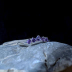 Amethyst stacking ring | 925 sterling silver
