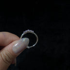 Amethyst stacking ring | 925 sterling silver