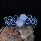 Rose quartz and hematite double row bracelet
