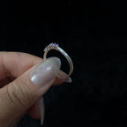 Amethyst stacking ring | 925 sterling silver