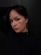Convertible garnet face chain choker | 2-in-1 face adornment