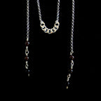 Convertible garnet face chain choker | 2-in-1 face adornment