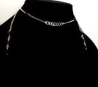 Convertible garnet face chain choker | 2-in-1 face adornment