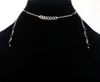 Convertible garnet face chain choker | 2-in-1 face adornment