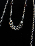Convertible garnet face chain choker | 2-in-1 face adornment