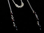 Convertible garnet face chain choker | 2-in-1 face adornment