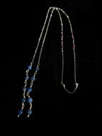Lepidolite sodalite face chain