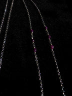 Lepidolite sodalite face chain