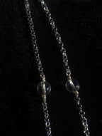 Protective clear quartz face chain
