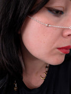 Celestial tiger eye face chain