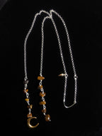 Celestial tiger eye face chain