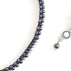 Dainty hematite choker necklace ***Sample piece design prototype***