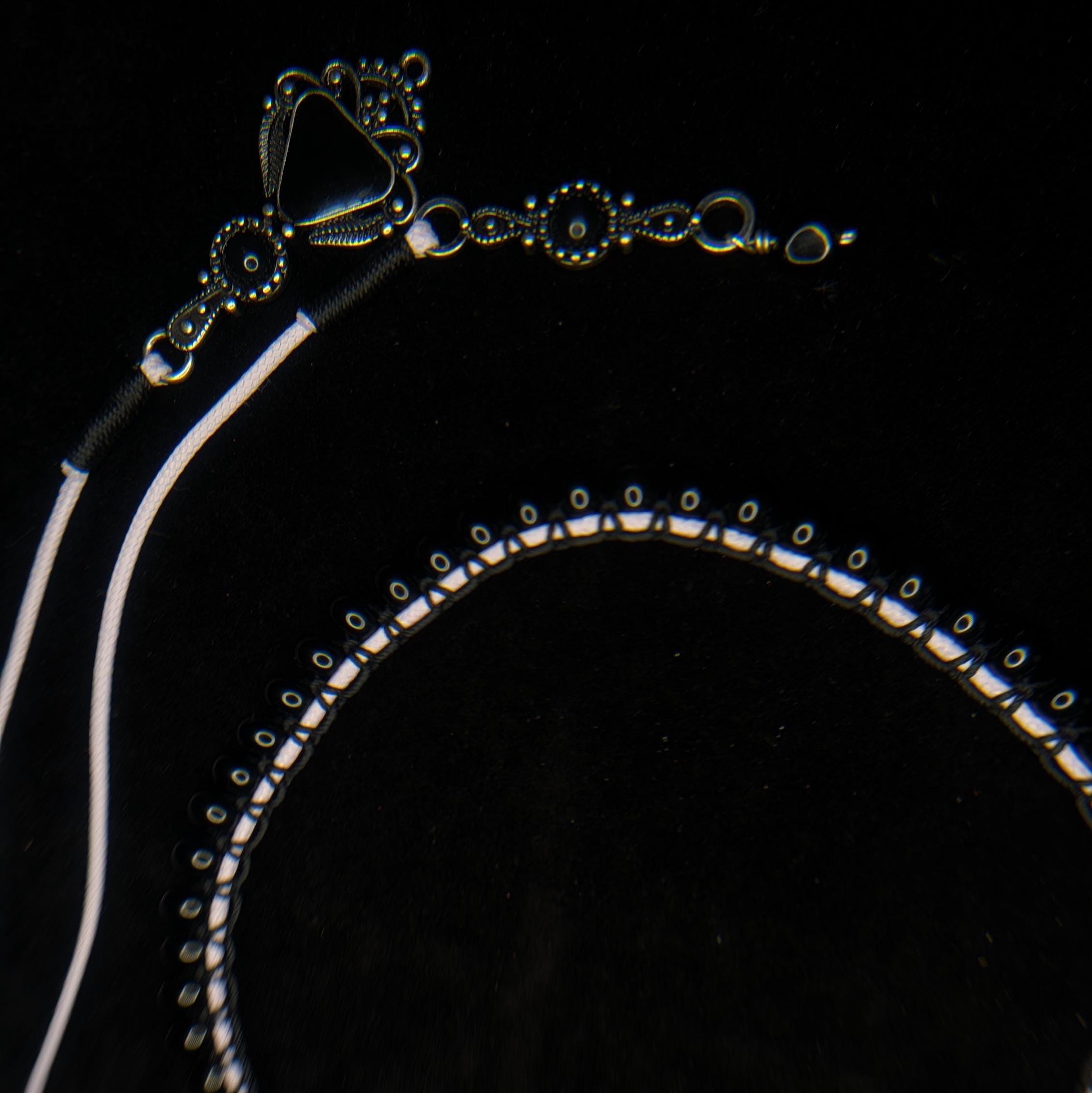 Black onyx choker necklace