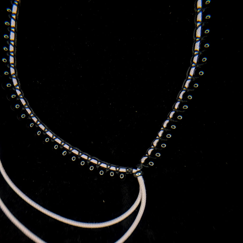 Black onyx choker necklace