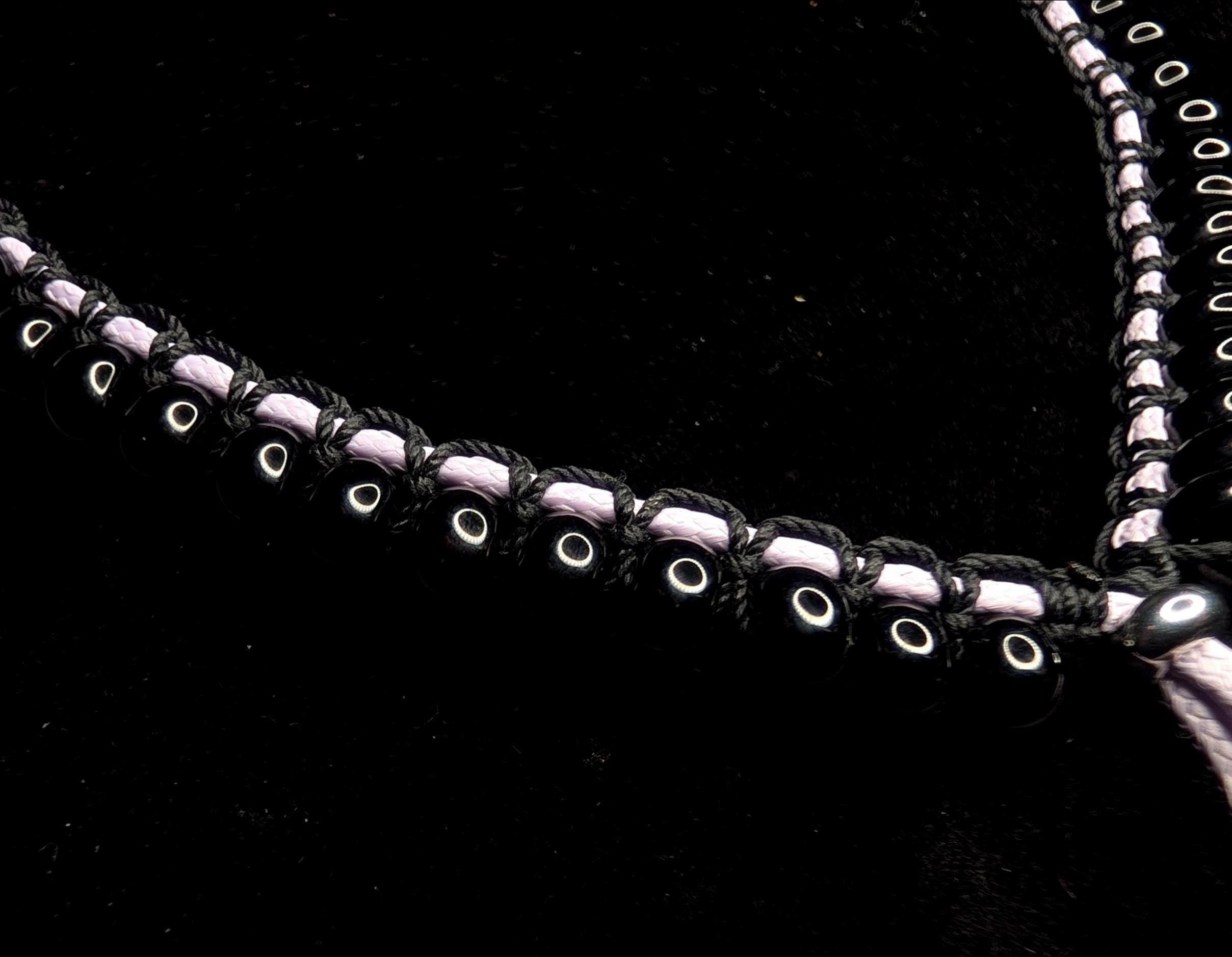 Black onyx choker necklace